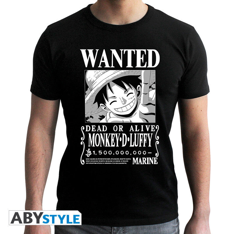 One Piece Tshirt Wanted Luffy - ABYstyle
