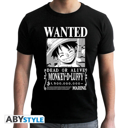 One Piece Tshirt Wanted Luffy - ABYstyle