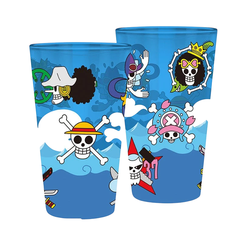 ONE PIECE - Verre XXL - 400 ml - Skulls - boîte x2