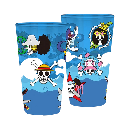 ONE PIECE - Verre XXL - 400 ml - Skulls - boîte x2