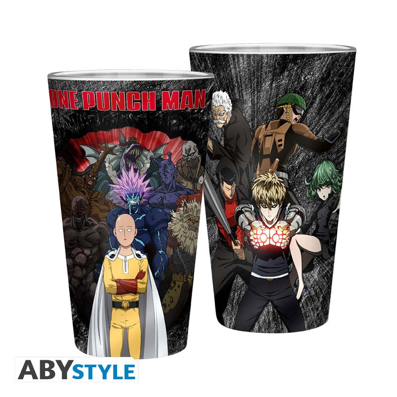 ONE PUNCH MAN - Verre XXL - 400 ml - Seul contre tous - x2 - vue 2