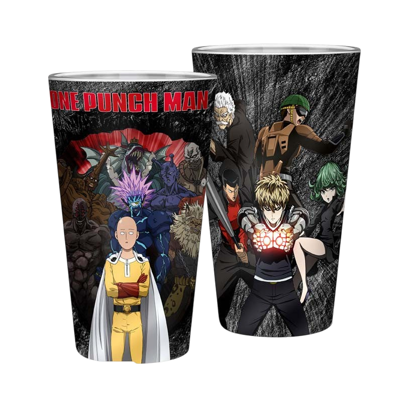 ONE PUNCH MAN - Verre XXL - 400 ml - Seul contre tous - x2 - vue 2