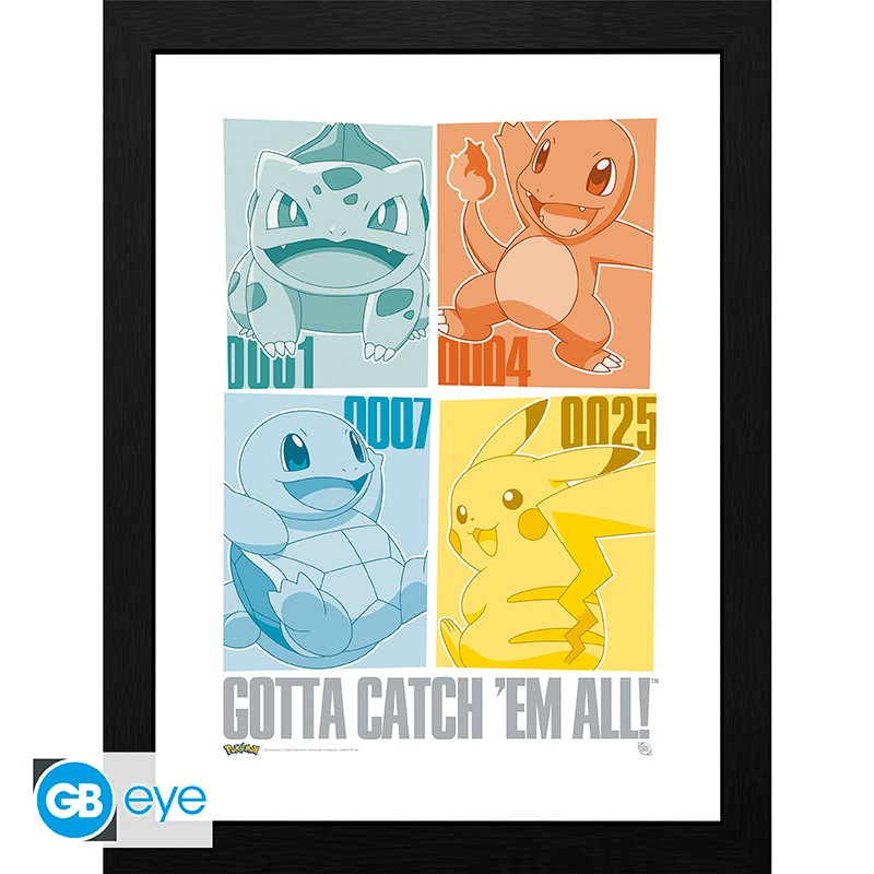 POKEMON - Poster Maxi 91,5x61 FSC MIX - Pikachu & Kanto Starters - vue 2