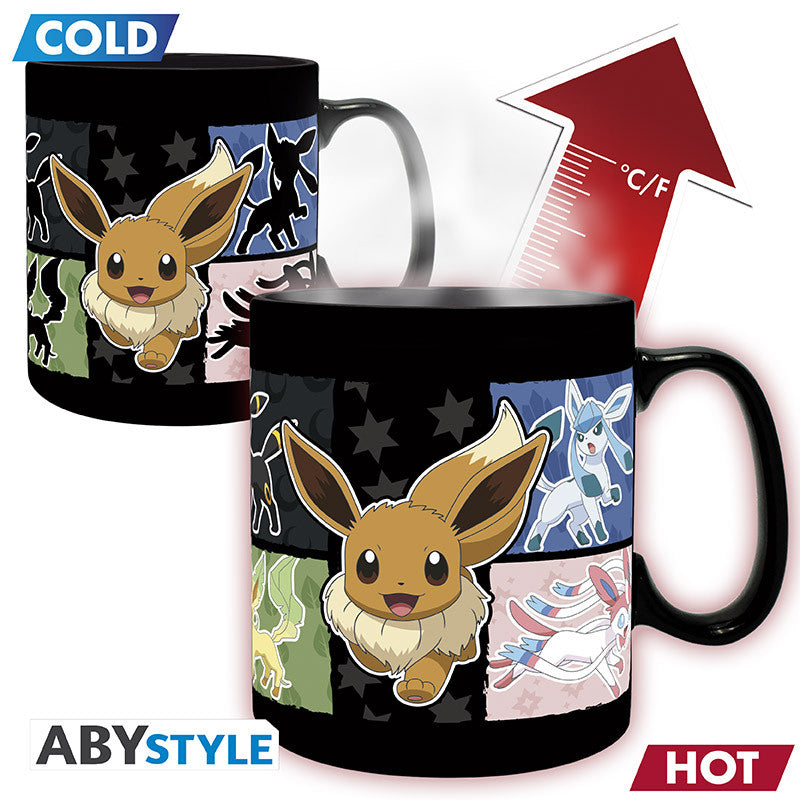 POKEMON - Mug Heat Change - 460 ml - Évoli - boîte carton x2