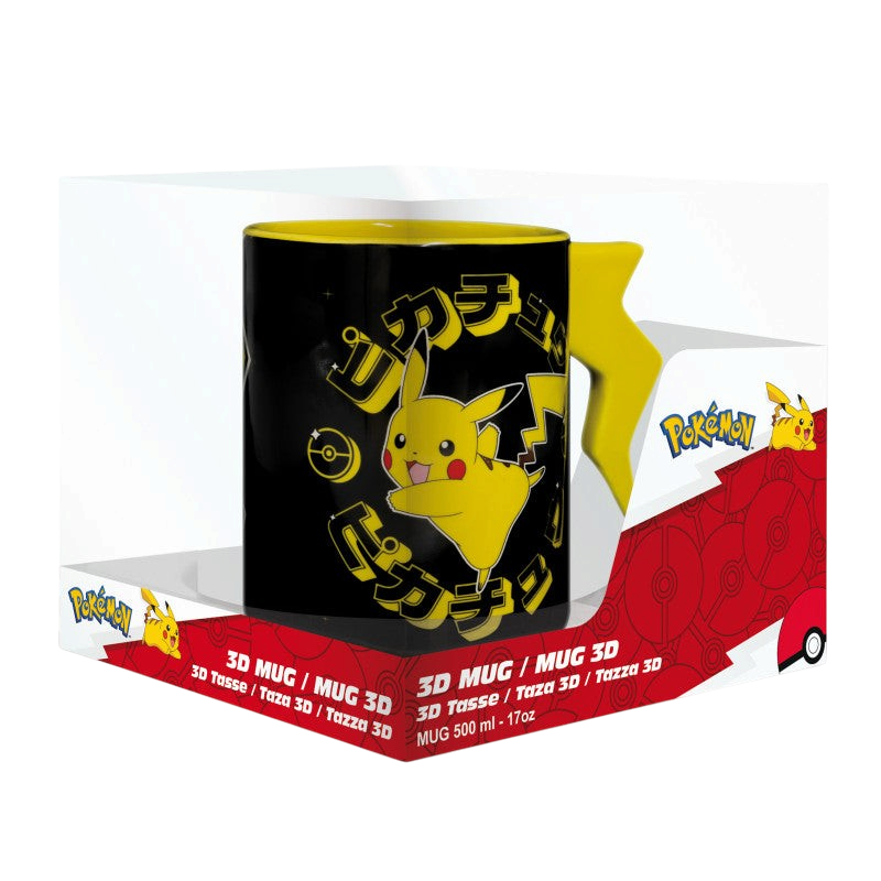 POKEMON - Mug 3D anse - Éclairs de Pikachu x2 DT - vue 3