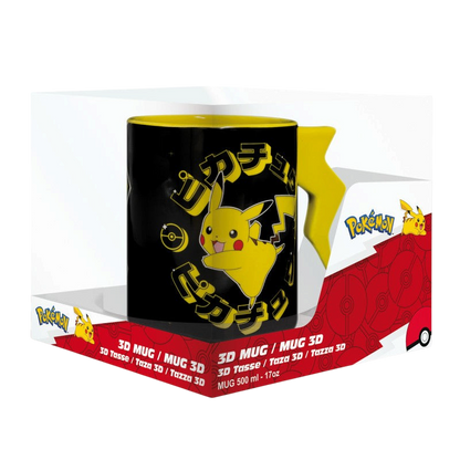 POKEMON - Mug 3D anse - Éclairs de Pikachu x2 DT - vue 3