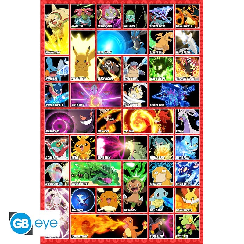 POKEMON - Poster Maxi 91,5x61 FSC MIX - Favoris de tous les temps - vue 2