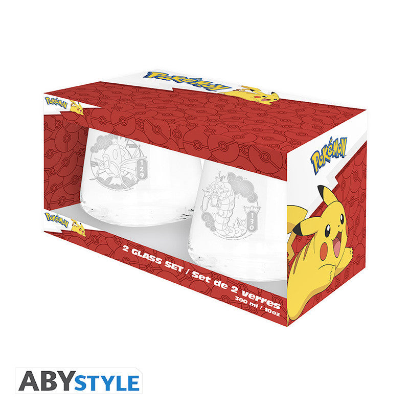 POKEMON - Set de 2 verres - Magicarpe & Léviator EUROPE x2