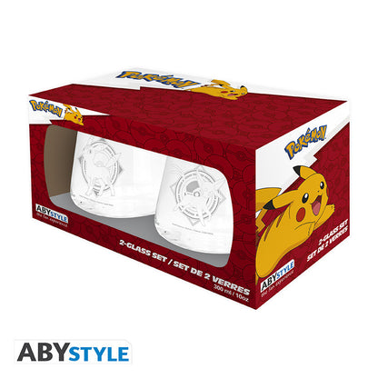 POKEMON - Set de 2 verres - Mentali & Noctali EUROPE x2