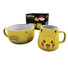 Pokemon Set Petit Déjeuner Mug + Bol - Pikachu