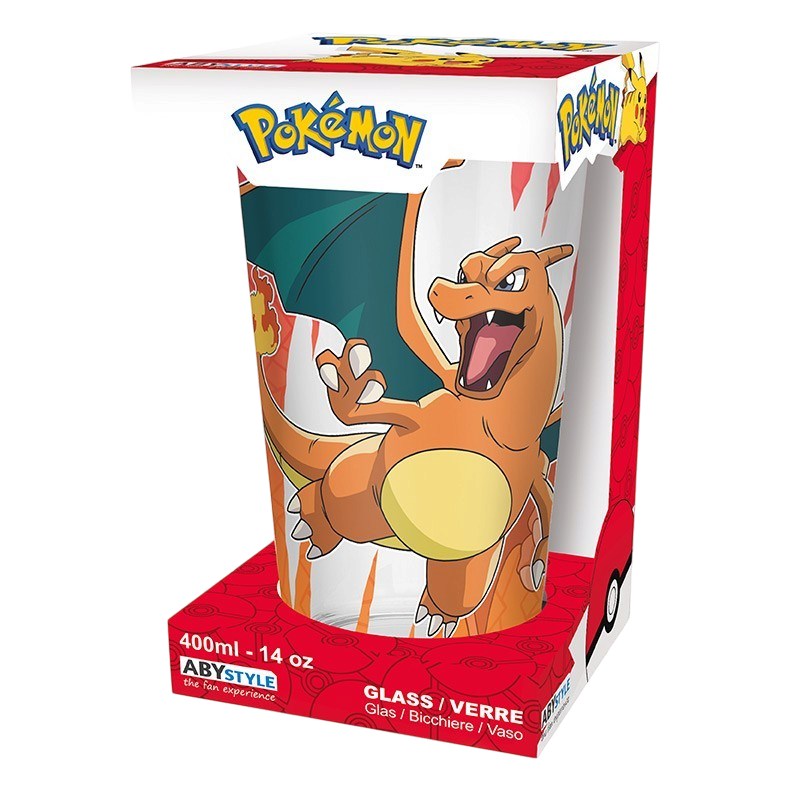 POKEMON - Verre XXL Premium - 400 ml - Dracaufeu - x2 - vue 2