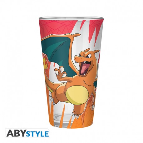 POKEMON - Verre XXL Premium - 400 ml - Dracaufeu - x2