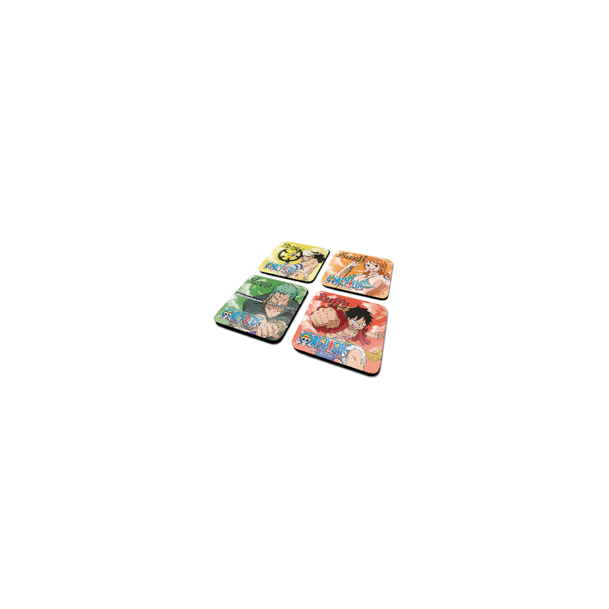 One Piece - Pack de 4 Dessous de Verre