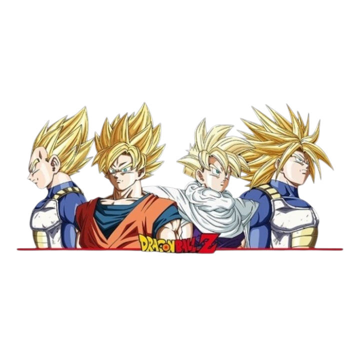 DRAGON BALL - Shopping Bag - "DBZ/Super Saiyans" X4 - vue 4