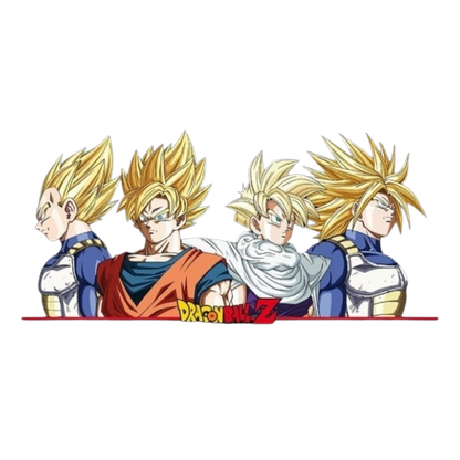 DRAGON BALL - Shopping Bag - "DBZ/Super Saiyans" X4 - vue 4