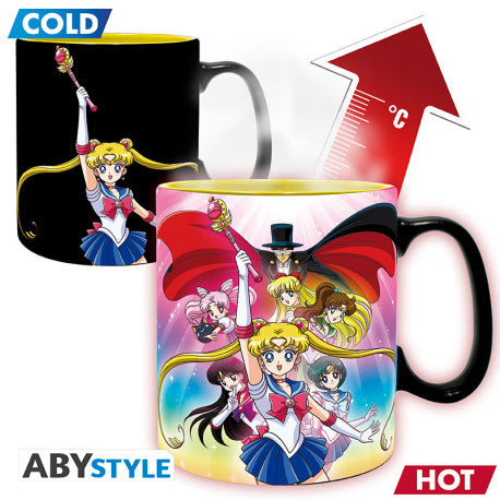 SAILOR MOON - Mug Heat Change - 460 ml - Groupe - boîte carton x2