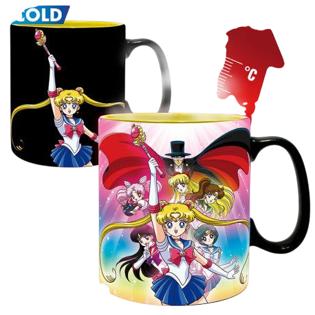 SAILOR MOON - Mug Heat Change - 460 ml - Groupe - boîte carton x2