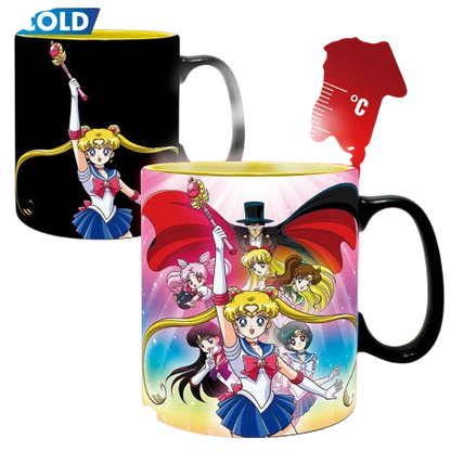 SAILOR MOON - Mug Heat Change - 460 ml - Groupe - boîte carton x2