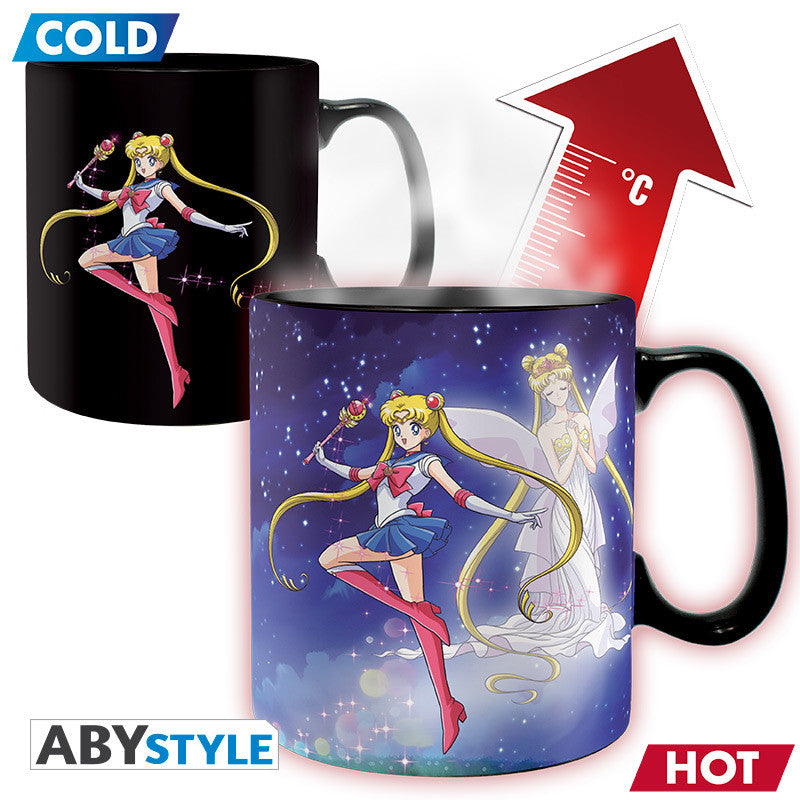 SAILOR MOON - Mug Heat Change- 460ml- Sailor&Chibi- cardboardx2