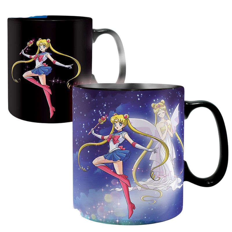 SAILOR MOON - Mug Heat Change- 460ml- Sailor&Chibi- cardboardx2