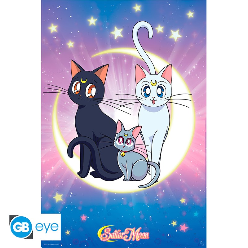 SAILOR MOON - Poster Maxi 91,5x61 - Luna, Artemis & Diana