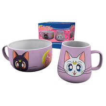 SAILOR MOON - Set Petit Déjeuner Mug + Bol - Luna & Artemis