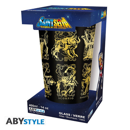 SAINT SEIYA - Verre XXL Premium  - 400 ml - Armures d'or  boîte x2 - vue 2