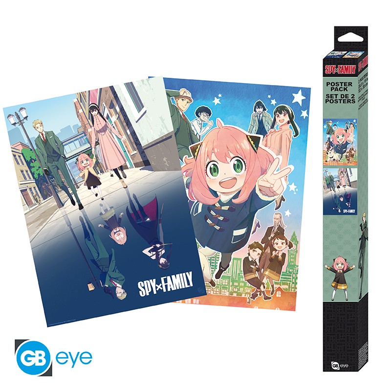 SPY X FAMILY - Set 2 Posters Chibi 52x38 - Une double famille x4 *