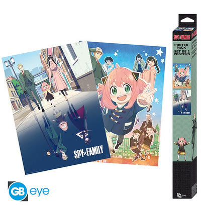 SPY X FAMILY - Set 2 Posters Chibi 52x38 - Une double famille x4 *